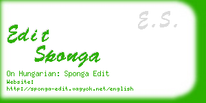 edit sponga business card